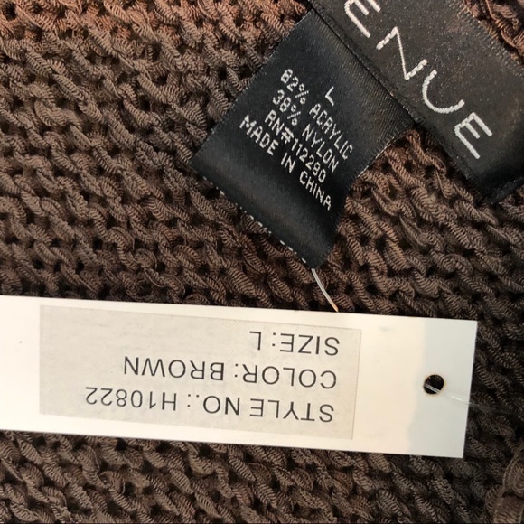 Venue Ruffle Front Ribbon Knit Cardigan Sweater - Picture 13 of 15